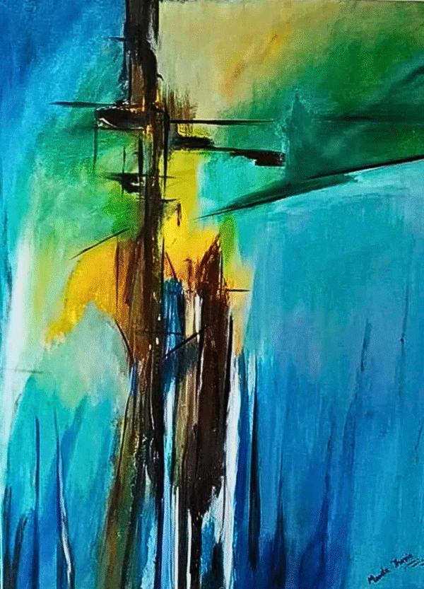 You and Me – Original Acrylic Painting on Gallery-Wrapped Canvas (60 x 80 cm)