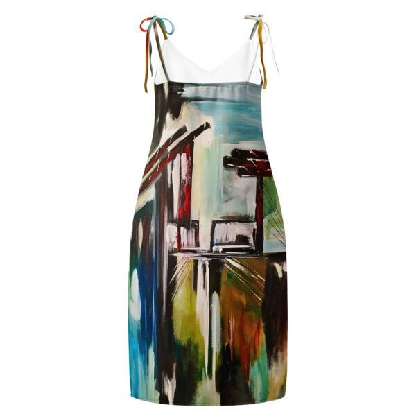 Tie-strap midi dress