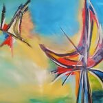 handmade art adds luxury to your home brushwork texture detail