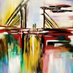 Bridge of Eternity original acrylic painting spiritual abstract wall art
