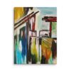 Bridge of Opportunity motivational abstract wall art  premium gallery wrapped contemporary statement canvas print, ready to hang