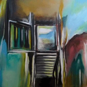 Freedom original abstract acrylic painting modern spiritual wall art by Mamta Jharia