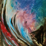 Horse Spirit original acrylic painting modern abstract horse wall art