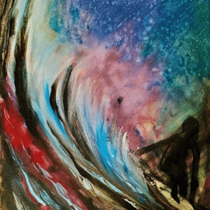 Horse Spirit original acrylic painting modern abstract horse wall art