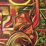 Soothing original acrylic painting modern abstract spiritual wall art for living room