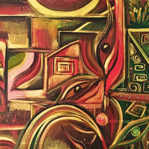 Soothing original acrylic painting modern abstract spiritual wall art for living room