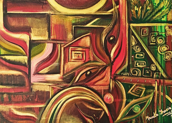 Soothing original acrylic painting modern abstract spiritual wall art for living room