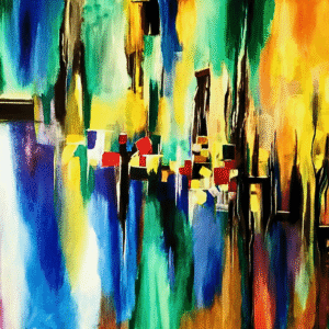 Step original acrylic painting luxury modern abstract wall art