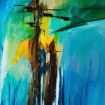 how to identify high-quality original artwork paint texture close-up