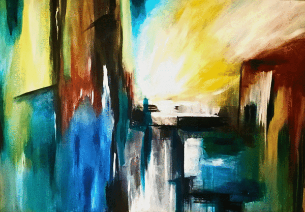 Your Own Path original acrylic painting luxury spiritual abstract wall art