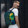 Artist designed abstract backpack for everyday use “Backpack” — unisex, water resistant, laptop-friendly