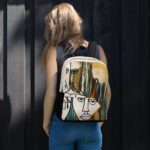 Artist designed abstract print backpack Backpack 2.0 lightweight, water resistant, laptop-friendly