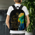 Artist designed printed backpack “Backpack” — unisex, water resistant, laptop-friendly