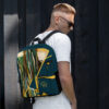 Artist designed printed backpack “Backpack” — unisex, water resistant, laptop-friendly