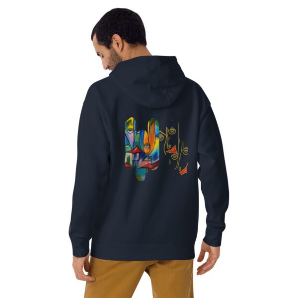 Unisex Premium Hoodie – Bold Artistic Back Print | Streetwear Statement Piece