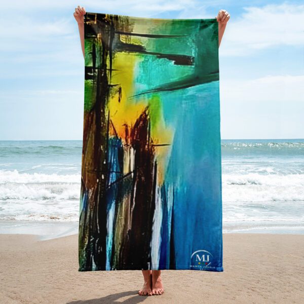 “Ocean Muse” – Artistic Beach & Spa Towel by MJ