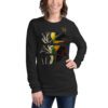 Premium womens long sleeve graphic t shirt for casual wear
