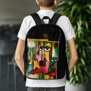 Water-resistant laptop backpack for daily use with 15 inch laptop compartment and padded straps