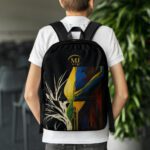 Water resistant laptop backpack for daily use with 15 inch laptop compartment