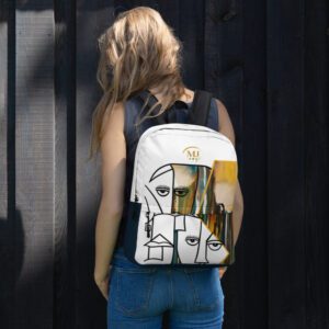 Water-resistant laptop backpack with ergonomic straps and 15 inch padded laptop compartment