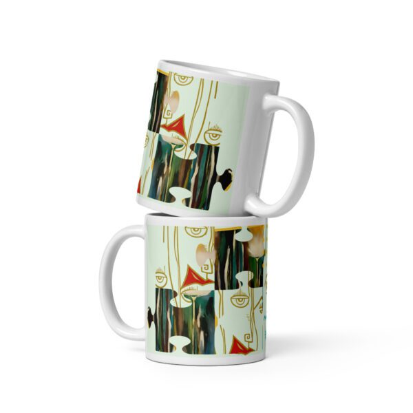 MJ Art Designer Mug – Abstract Modern Art Coffee Cup | Luxury Ceramic for Coffee & Tea Lovers