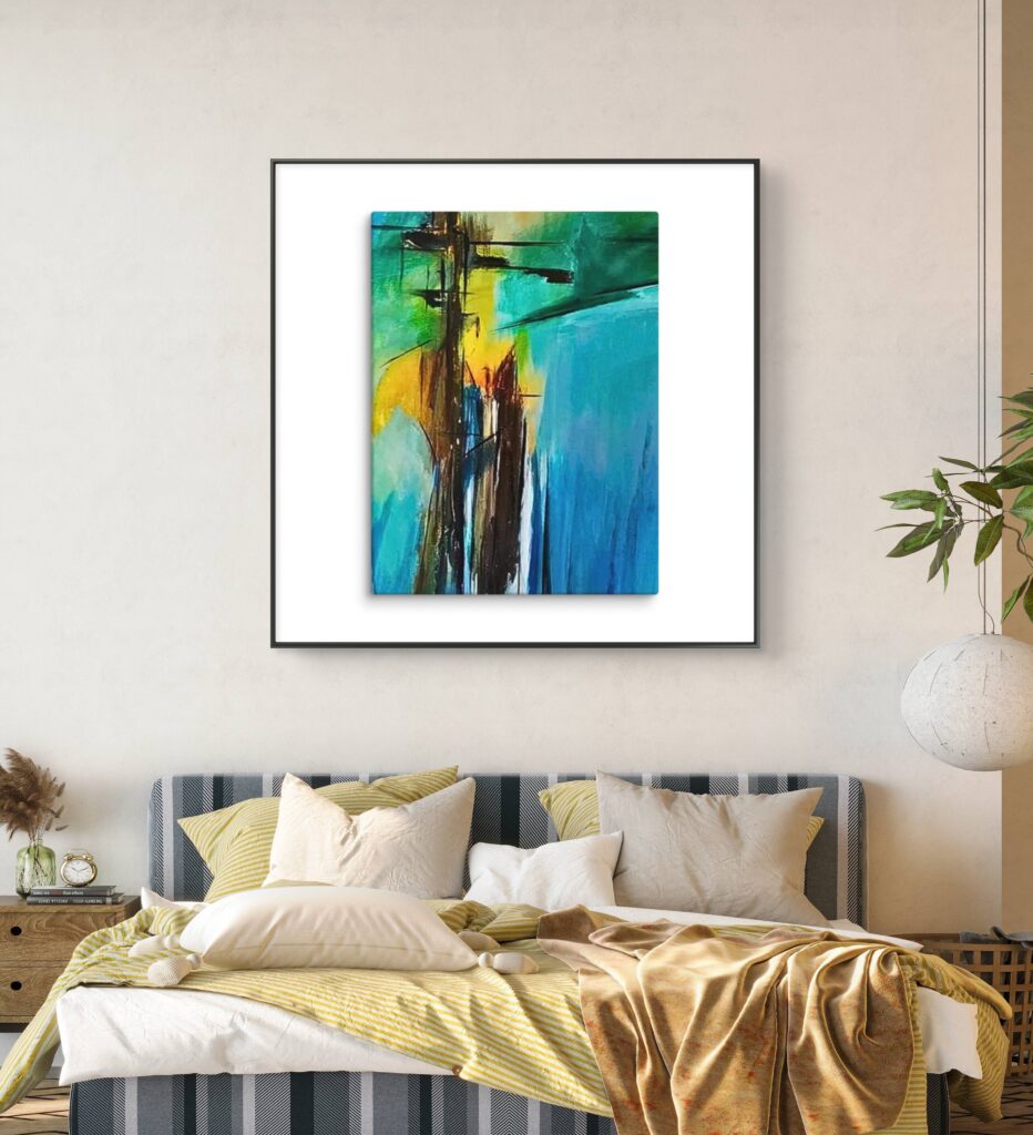 bedroom wall art ideas large artwork above bed