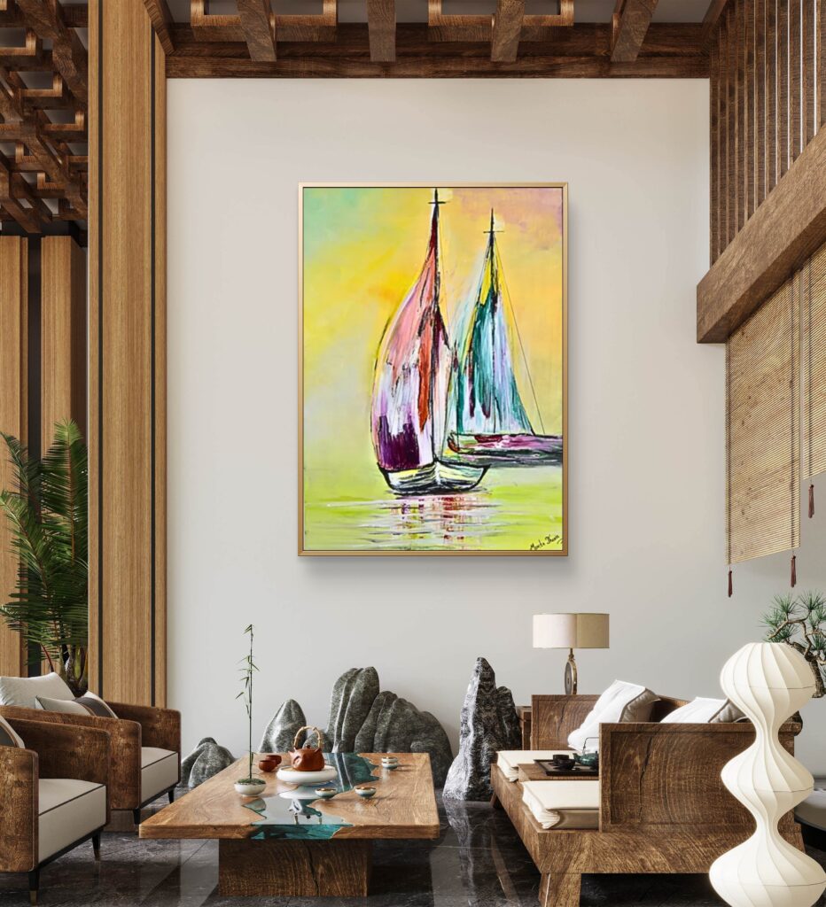 original paintings vs prints artist signature close-up