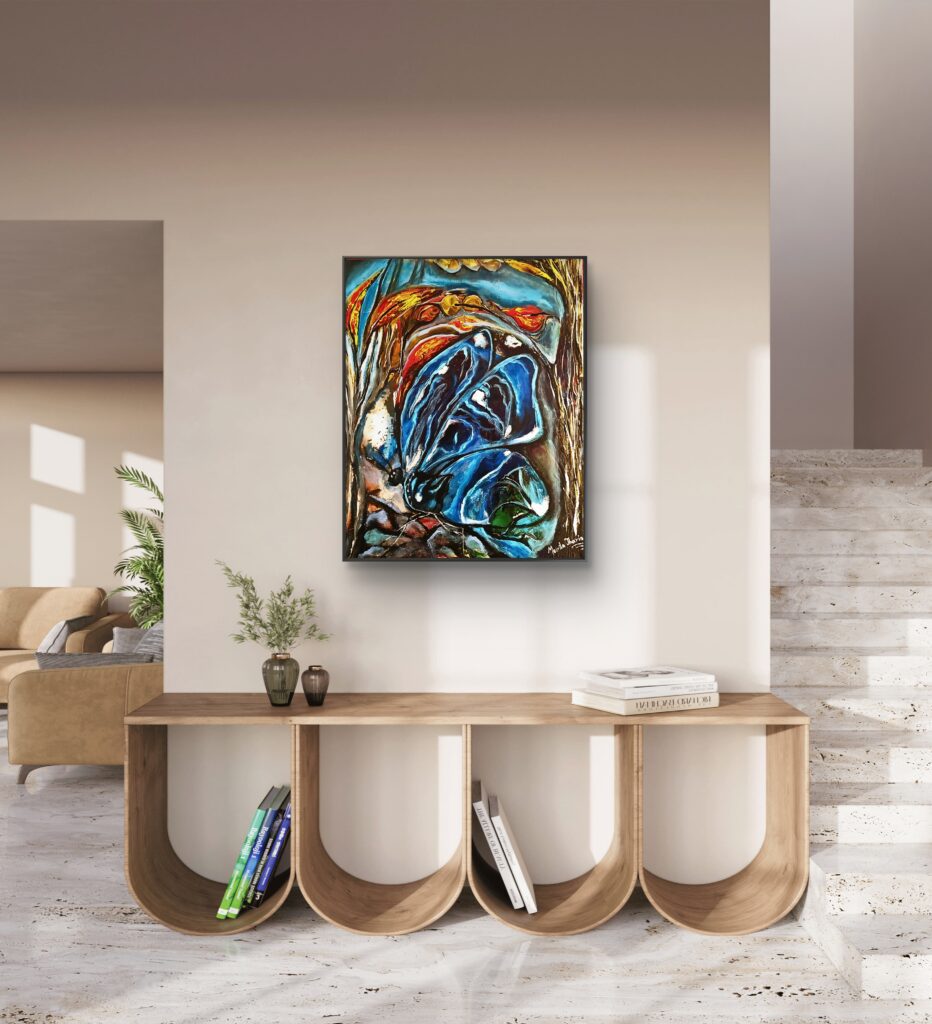 affordable wall art styled interior corner