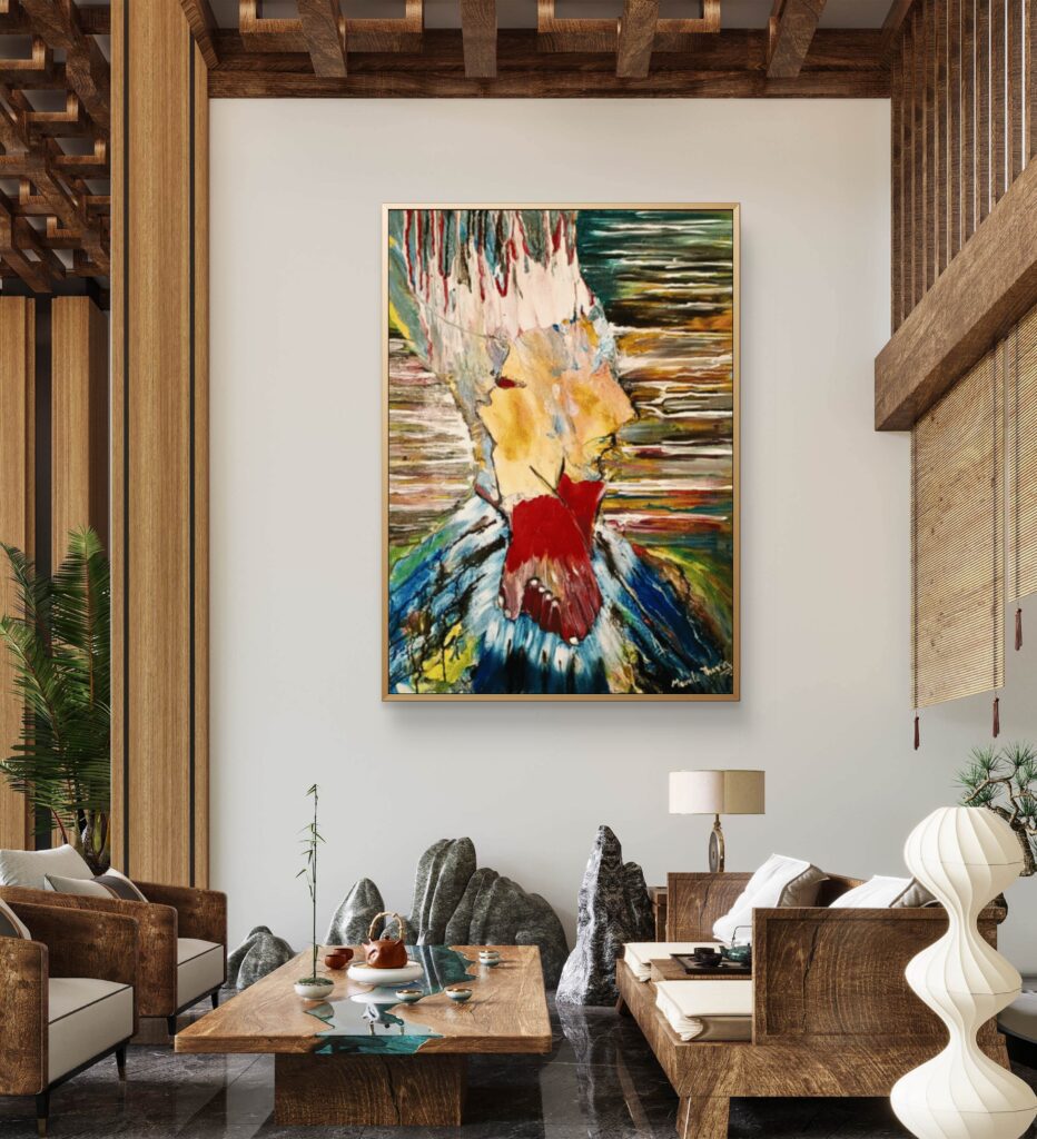 how to choose wall art that matches your sofa color modern living room abstract art