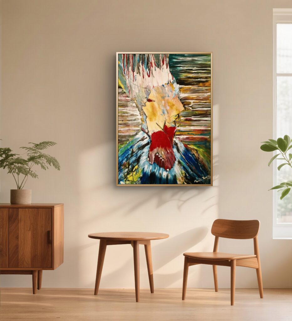 handmade art adds luxury to your home styled corner artwork