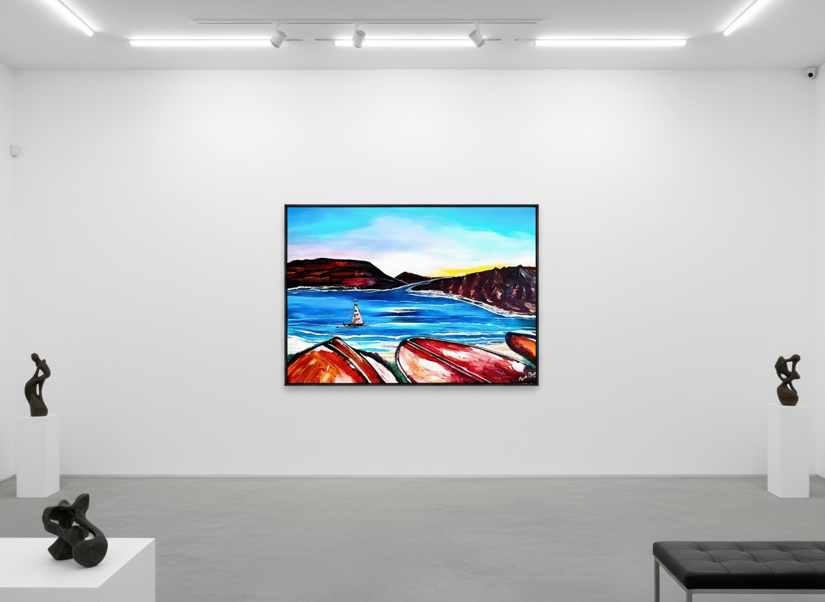 Mediterranean abstract art trends 2026 luxury interior painting