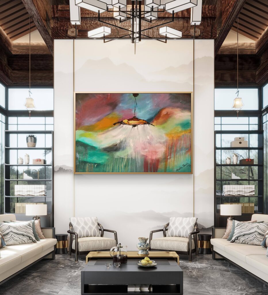 original abstract painting home decor modern interior